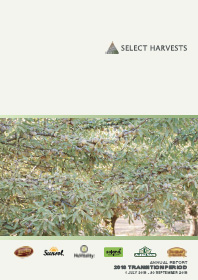 2018 Select Harvests Annual Report (Transition Period)