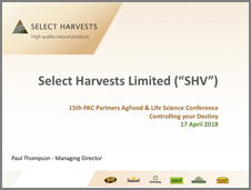 SHV PAC Partners Conference April 2018 ASX
