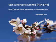 Select Harvests Full Year Results 2019