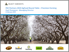 Select Harvests PAC Partners Conference Feb 2019